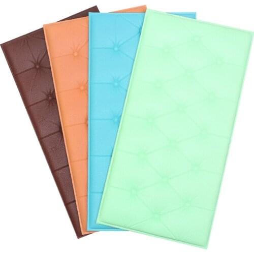 Self-adhesive Wallpaper Three-dimensional Wall Stickers Thicken Tatami Anti-collision Mat Childrens Bedroom Bed Soft