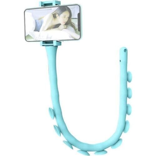 Cute Caterpillar Lazy Bracket Mobile Phone Holder Worm Flexible Phone Suction Cup Stand For Home Wall Desktop Bicycle