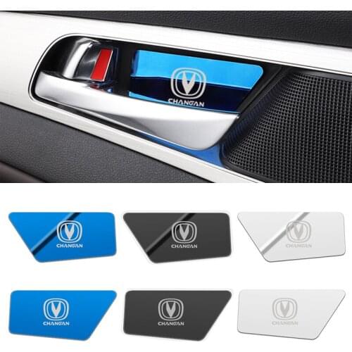 Car Styling For Changan CS35PLU 2019 Interior Stainless steel Door Bowl Decoration Cover Trim Stickers Accessories