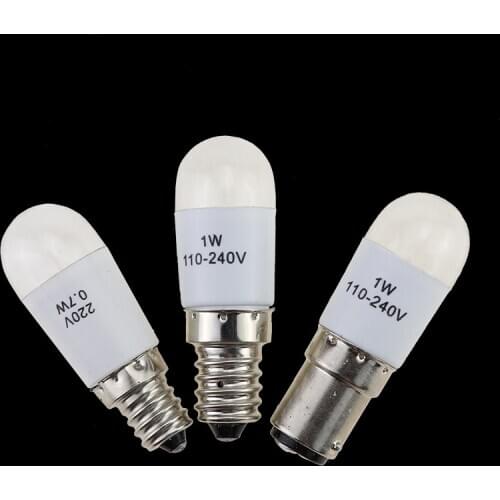 LED Light Bulbs For Singer Home Sewing Machine 0.7W 220 Volt Push Type LEDE14