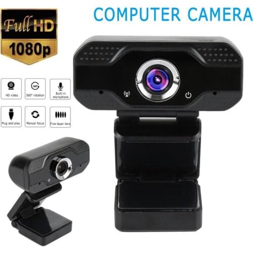 Full HD 1080P Webcam USB2.0 Camera Built-in Synchronization With Noise Reduction Microphone For Video Conferences Webcasts