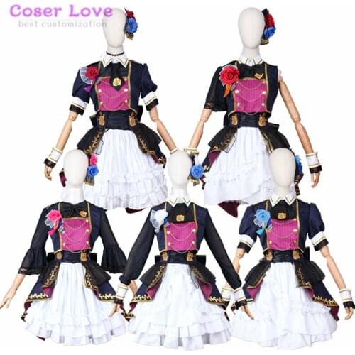 BanG Dream! Roselia Minato Yukina Shirokane Rinko Udagawa Ako Imai Risa Hikawa Sayo Cosplay Costume Carnaval Halloween Costume