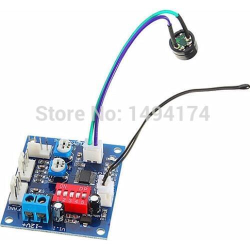 WQScosea Q8S-251 12V 4A PWM PC CPU Fan Automatic Temperature Control Thermostat Speed Controller Board High-Temp Alarm + Sensor