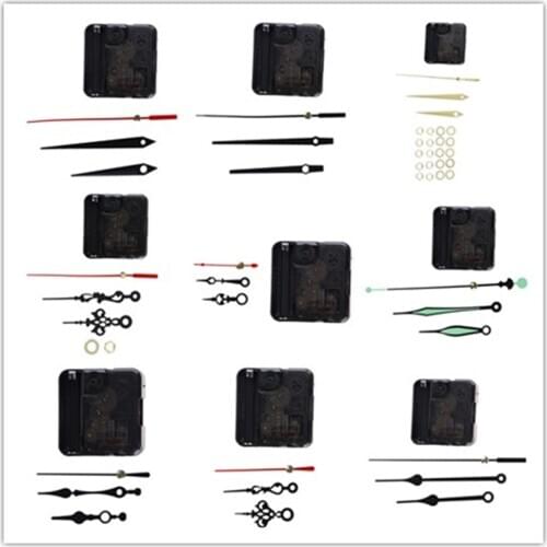 1 Set Hanging DIY Quartz Watch Silent Wall Clock Movement Quartz Repair Movement Clock Mechanism Parts With Needles