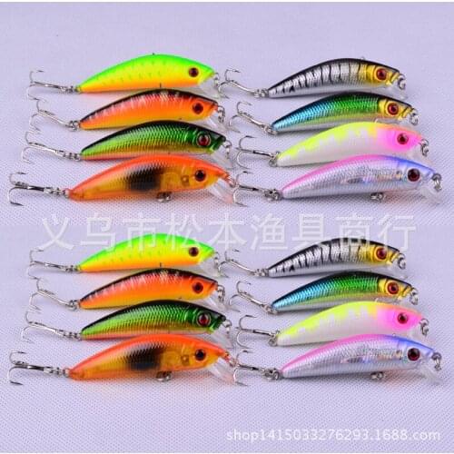 160pcs/lot 2.3" 5.8cm classic bait lures freshwater bass fishing lures 0.14OZ 4.1g bionic bait lures hard plastic bait dw-1120