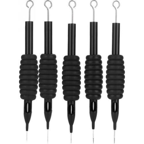 5PCS/Set Of Black Disposable Tattoo Grip Handle Professional Supplies Tattoo Gun Needle Beauty Tool Tattoo Tube Grip