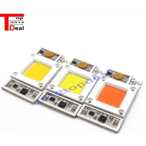 50W 110V 220V High Power led chip built-in driver white LED, Full Spectrum LED Royal blue Warm white