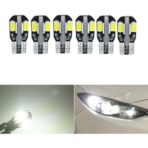 6x W5W T10 LED Canbus Light Bulbs For Ford Fiesta Focus 2 3 Mondeo Mk2 Mk3 Mk4 Fusion Kuga Car Clearance Parking Lights