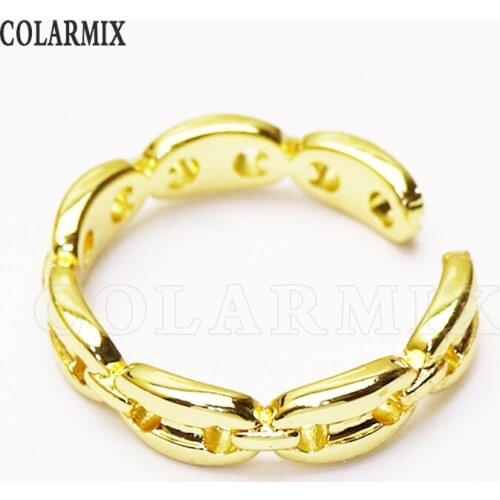 8 piece Pig nose Open jewelry rings Gold color jewelry rings Gift for women jewelry Gift 51318