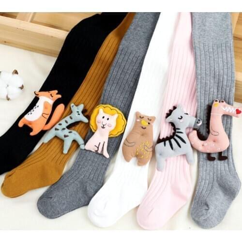 Cute Baby Cotton Stockings Toddler Kids Warm Pantyhose Infant Girl Soft Elastic Pant Autumn Winter