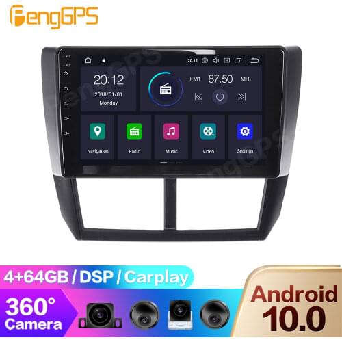 DVD Player for Subaru Forester 2008-2013 Android 10.0 Multimedia Radio Car Stereo GPS Navigation Carplay Touchscreen Headunit
