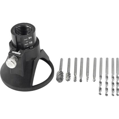 Electric Hand Drill Power Tools Wood Milling Burrs Cutter Set 6Pcs With Drill Dedicated Locator For Dremel Accessories