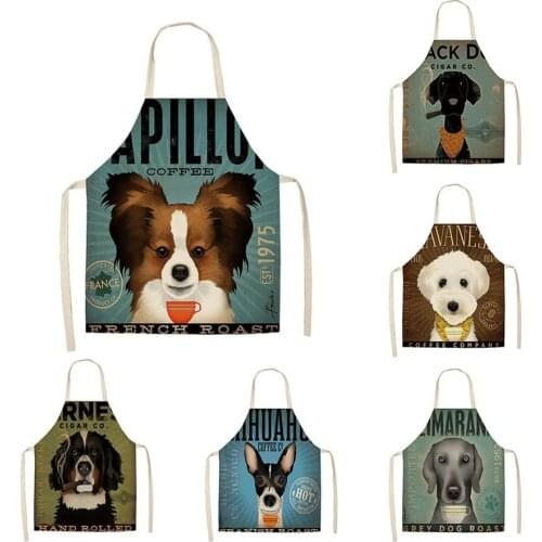 Cartoon dog apron apron for men baking accessories aprons for woman aprons chef apron apron dress maid apron kawaii apron Apron