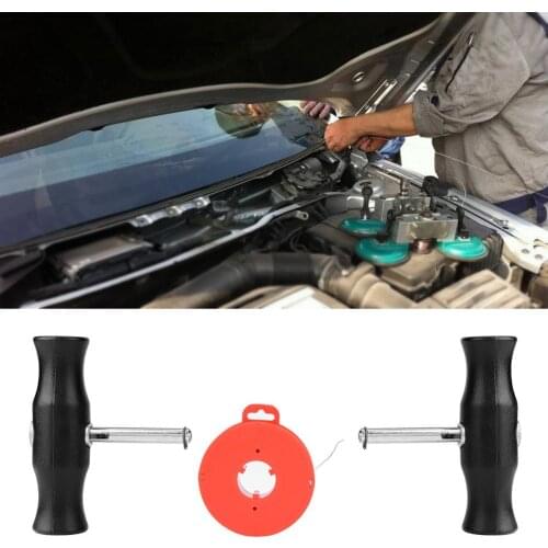 Car Auto Windshield Removal Tool Windscreen Window Glass Cutting Wire & Handles car repair tool