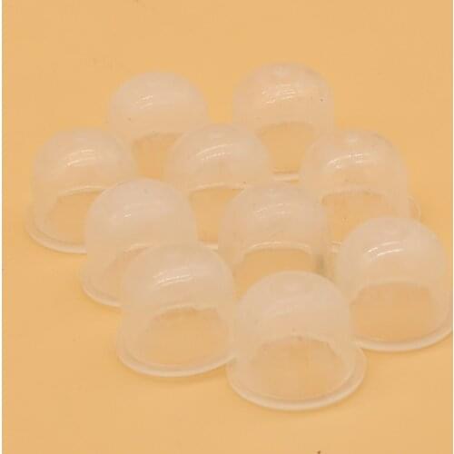 10Pcs 19/22mm White Transparent Fuel Pump Carburetor Primer Bulbs Fit For Trimmer BrushCutter Chainsaws Spare Tools
