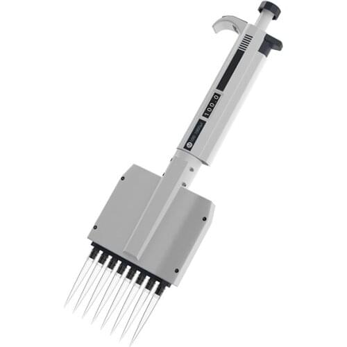 Lab Multichannel Channel Manual Adjustable Micropipette Pipette 8 Channels 0.5-300UL