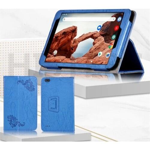 For Irbis TZ897 8" Tablet PC Magnetic Cover Stand Case with Hand Strap