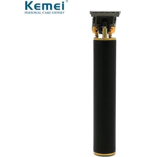 Kemei 1971 Pro Li T-Outliner Skeleton Heavy Hitter Cordless Trimmer Men 0mm Baldheaded Hair Clipper Finish Hair Cutting Machine