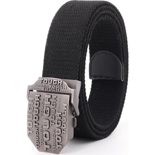 Mens Belts Canvas Men High Quality Tough Metal Buckle Army Military Training Tactical Belt New Unisex Police Jeans Accessories