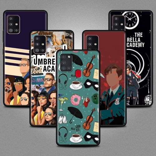Soft Bumper Case For Samsung Galaxy A51 A71 A21s A50 A12 A31 A41 A52 M31 A42 A32 M51 A11 A02s Silicone Cover Umbrella Academy
