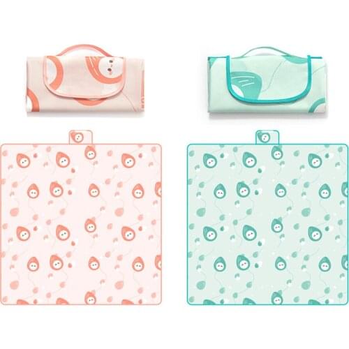 New 2x2M Portable Cute Outdoor Camping Picnic Mat Fashion Foldable Waterproof Soft Travel Beach Tent Mat Lawn Moistureproof Pad