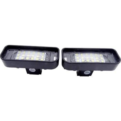 2 Pcs White 6000K LED Number Plate Lamp For Benz S-Class W220 S430 S500 S600 Super Bright Car License Plate Light Replacement