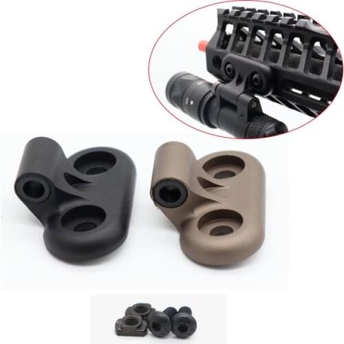 Tactical Airsoft Surfire RM45 Off Set Mount For Surefir SOTAC M600DF M640DF M640V-DF Light Mount For Shotguns Picatinny Rail