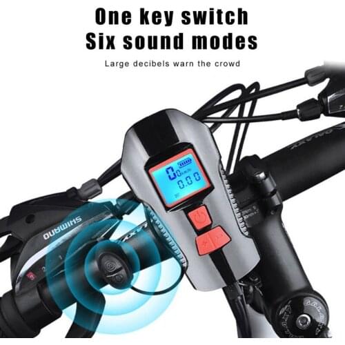Bicycle Front Light Strip Speaker Code Table USB Charging Bike Waterproof Flashlight Handlebar Cycling Headlight