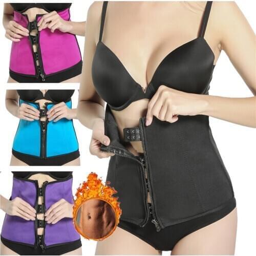Ladies' Waist Trainer Slimming Shaping Waist Girdle Zipper Abdominal Belt Slimming Belt Sexy Slimming Belt