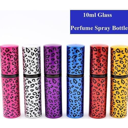 10ml 5/10/15/20/30pcs Empty Glass Perfume Bottle with atomizer pump Travel Mini Small Parfum Refillable Bottle Cosmetic Containe