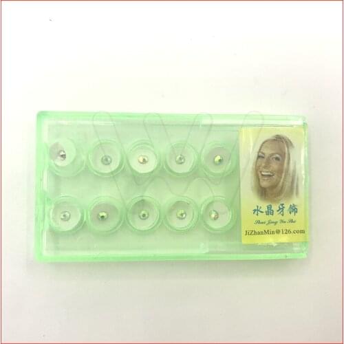 10pcs/box colorful Beauty Dental Crystal Tooth Ornaments Tooth Gems Teeth Jewelry Gem Teeth Whitening