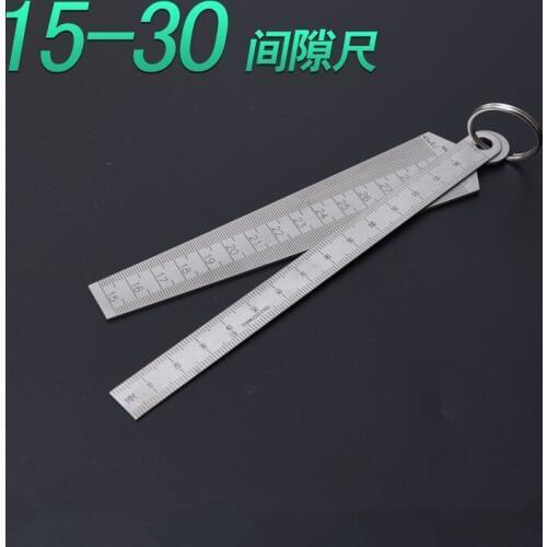 15-30mm Welding Taper Feeler Gauge Gage Stainless Steel Depth Ruler Hole Inspection For Measurement Tool