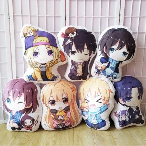Anime The Kings Avatar Plush Pillow Toys Glory Ye Xiu Huang Shaotian Short Stuffed Doll Double Side Toy Gift