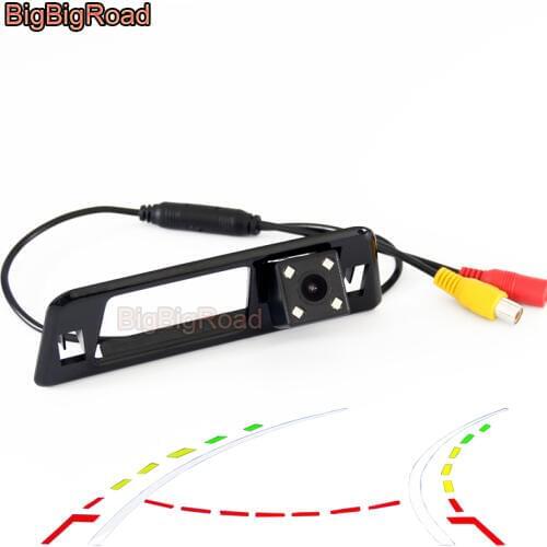 BigBigRoad Car Intelligent Dynamic Track Rear View Reversing Camera For Subaru XV 2012 2013 2014 2015 Night Vision Waterproof