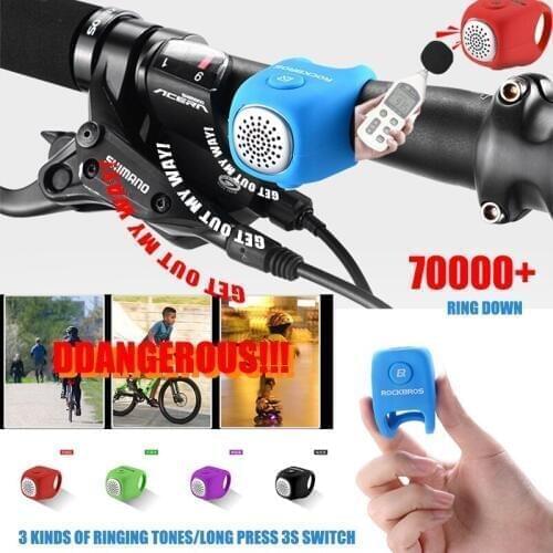 Electric Horn for Bicycle Mountain Bike Individual Fashion Ring Riding Accessories 70000+ Times Ring Down Universal Horn