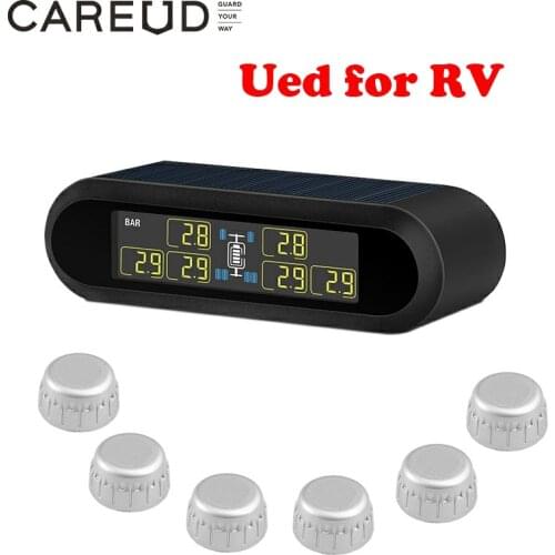 Hot Sale 6 Wheel External Sensor Motor Homes TPMS Sensor Pressure Monitoring System RV Bairecreational Vehicle LCD Wireless Tire