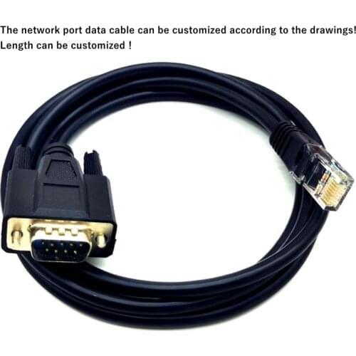 Customized) Cable RJ45 to serial port DB9 male RJ45 to RS232 line crystal head to DB9 pin cable