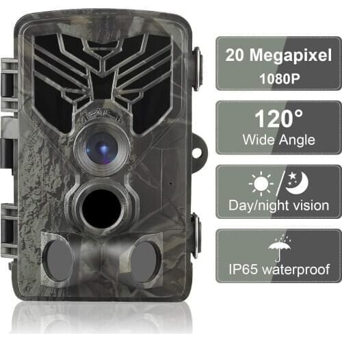 HC-810A 1080P 20MP HD Hunting Wildlife Camera Scouting Trail Camera Wildview PIR Motion Night Vision Camera Home Safe Game Cam