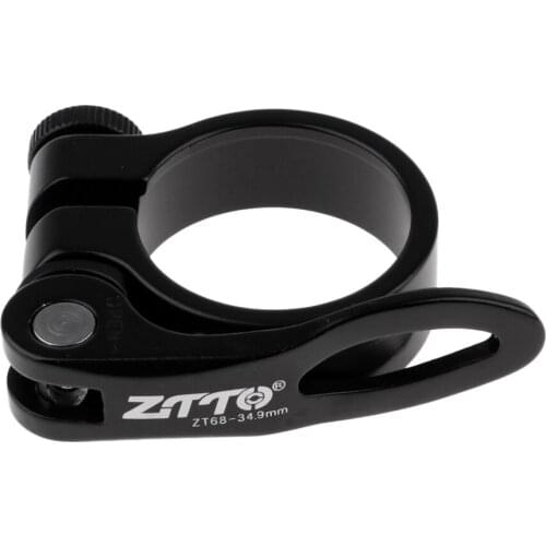 Lightweight Bike Seatpost Clamp Quick Release For Seat Post 34.9mm