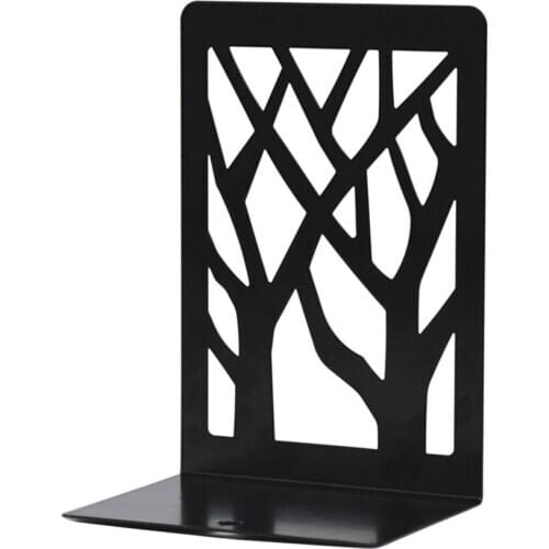 Metal Bookends, Bookends for Shelves, Metal Bookend Supports for Shelves and Desk