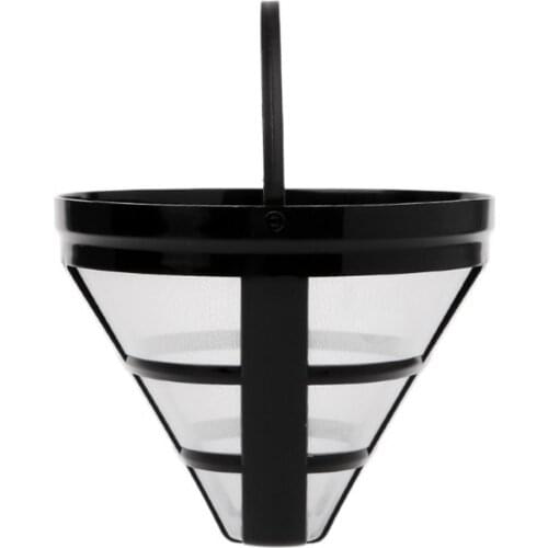Reusable Coffee Filter Basket Cup Stainless Steel Nylon Mesh Basket Filter Style Coffee Machine Strainer Mesh