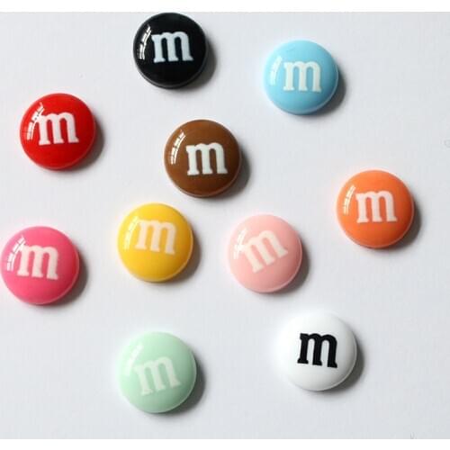 Cartoon Cute Color M Beans10pcs Kitchen Fridge Sticker Resin Home Magnetic Decoration Small Gift Convenience Sticker Wholesale