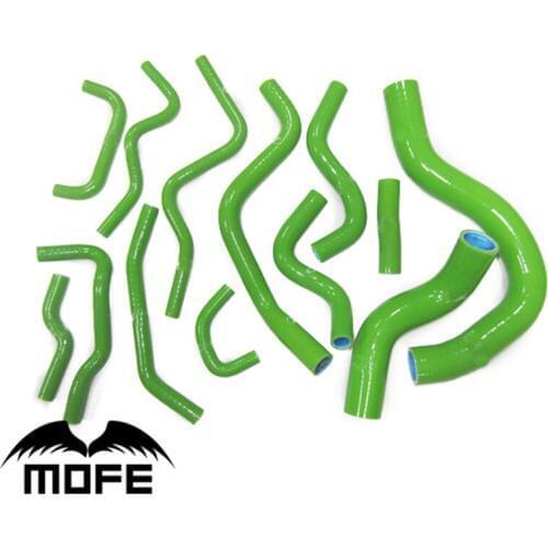 13PCS Original Logo Silicone Hose Kit For K20A2 EP3 Civic TYPE R 2001-2005 Green