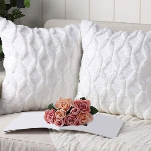 45*45cm Solid Color Geometric Pillowcase Pillowcase Home Bedroom Decor Hotel Car Seat Backrest Decorative Pillowcase