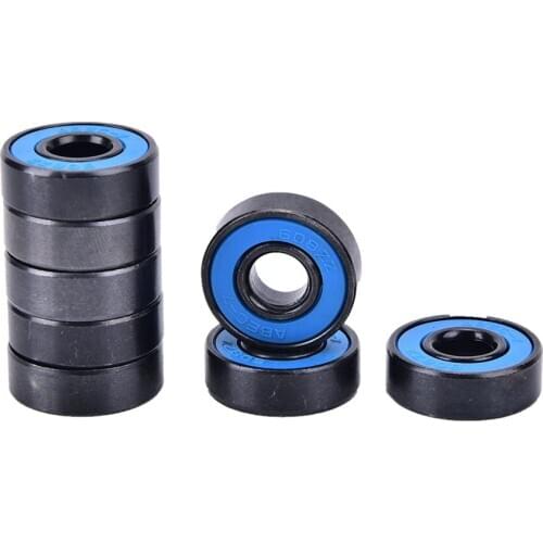 HOT!hot 8Pcs/Set 608RS Inline Roller Skate Wheel Bearing Anti-rust Skateboard Wheel Bearing Red Sealed 8x22x7mm shaft