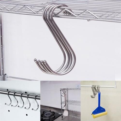 Practical S type Cabinet Wardrobe Clothing Sundries Hook s hooks stainless steel hooks