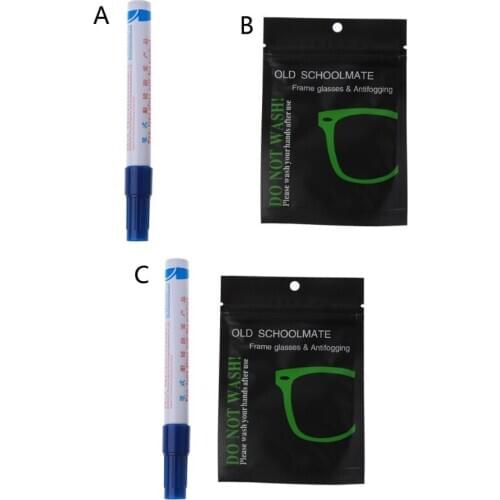 Nano Anti-Fog Solution for Glasses Lens Defogger Reusable Microfiber Wipes F3MD