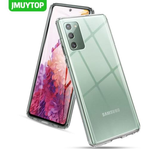 Luxury Transparent Shockproof Phone Case For Samsung Galaxy S20 FE 5G TPU Bumper anti-drop with Scratch proof hard back