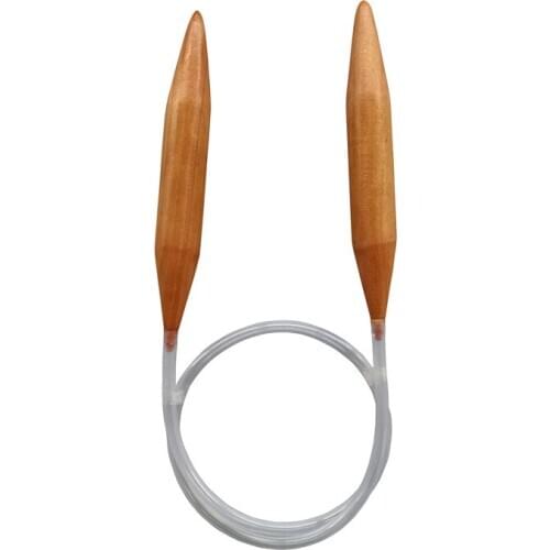 20MM Knitting Needles Carbonized Bamboo Circular Pins Sewing Tools crochet Length 80cm Thick knitting needle knit ganchillo