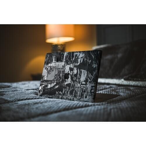 Sticker Master Graffiti Black Style Universal Laptop Decal Sticker Skin For MacBook Air Pro Retina 11" 13" 15" Vinyl Mac Case Body Full Cover Skin Notebook Apple Logo Cut Customize